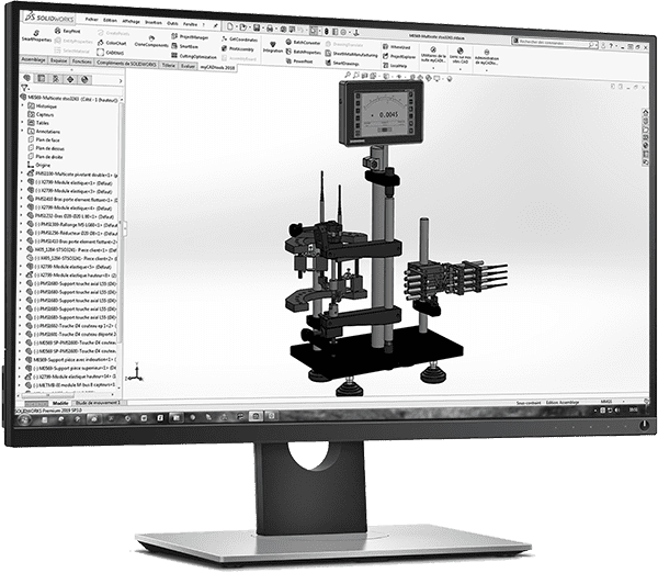 Conception - Étude +  Écran SolidWorks